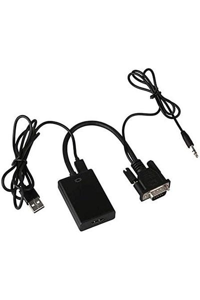 Other VGA to HDMI Adapter with USB Audio Input, Number of Ports: 1