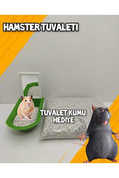 ozzipetshop Hamster Tuvaleti - (BAKTERİ TUTMAYAN ÖZEL KUM) 500 gr Tuvalet Kum...