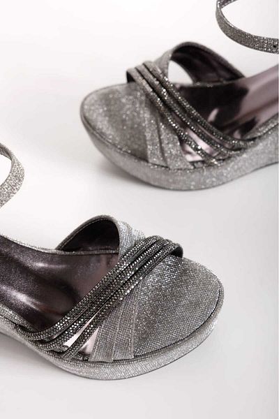 Blacktavern Wedding Shoes with Stone Heel - Combined