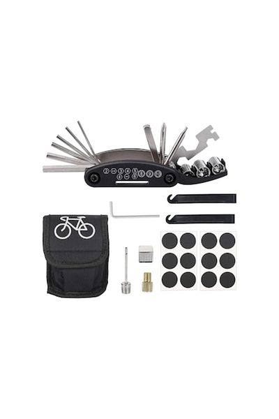 DELPI Tool Kit With Keys And Puncture Repair For Bicycle, 20 Pieces