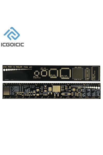 Choice 15cm 5 Type 9cm 15cm 20cm 25cm 30cm Pcb Ruler Multi-functional Measuring Tool Resistor Capacitor Chi