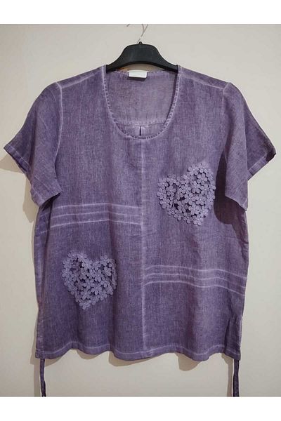anne moda ankara Ανώτερης ποιότητας, Αυθεντική, 100% βαμβακερή ύφανση, κοντομάνικη μπλούζα