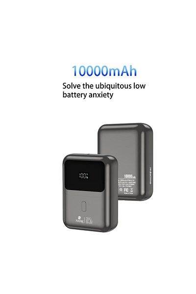 Zoom Plus ZP10-G Super Fast Power Bank With One USB-C And USB-A, Fast Charging Battery Pack Support.