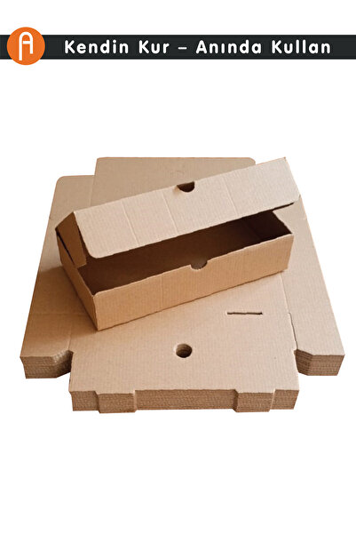 PackMai 24x12x5cm Karton-kutu | 25 Adet | Kraft Renk-e-ticaret-kargo-ürün-hediye Kutusu