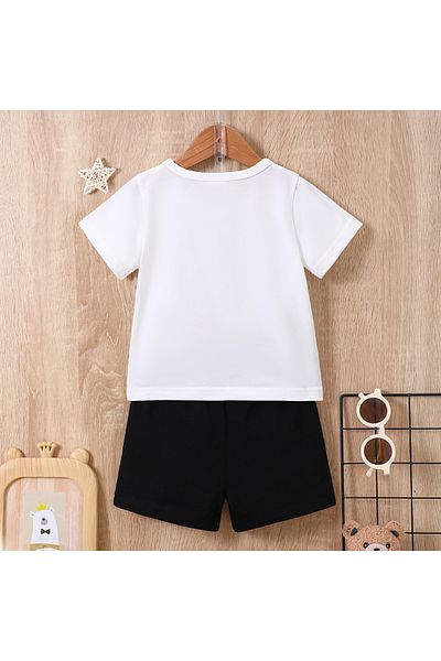 nannie Black And White Tiger Boys Outfit - 18-24 Months
