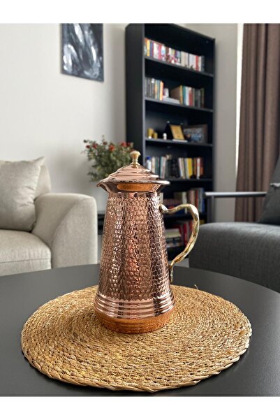 Layla Copper Bakır Petek Desenli Sürahi