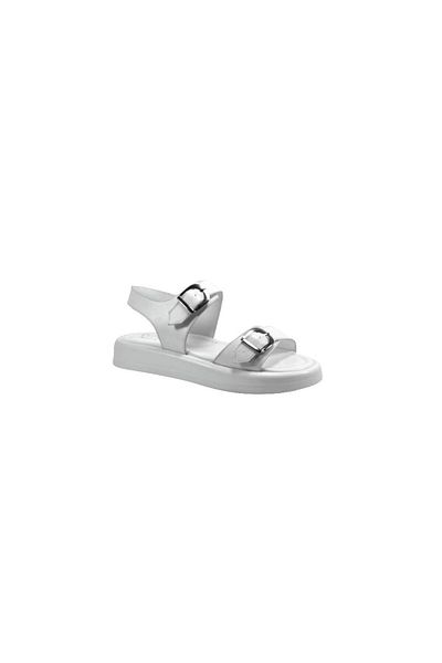Beety 121 Genuine Leather White Daily Women's Sandals
