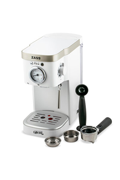 Zass ZEM 08 espresso machine, 1100W, 20 bars, 2 filter holders, 1.2 liter water tank