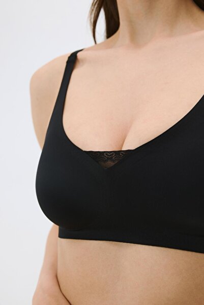 C&City Μη ασύρματο σουτιέν λέιζερ χωρίς ραφή με αφαιρούμενα μαξιλαράκια C26110 Μαύρο