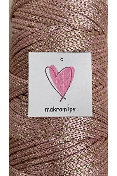 Makromİps POLYESTER SİMLİ MAKROME İP 100 gr PARLAK PREMIUM 1. KALİTE SUPLA ÇANTA HOBİ EL ÖRGÜ İPİ İP