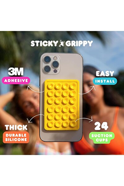 AWEI Silikon Vakumlu Telefon Tutucu, Cep Telefonu için Tutacak, Telefon Arkası Silikon Vantuz Güçlü Tutuş