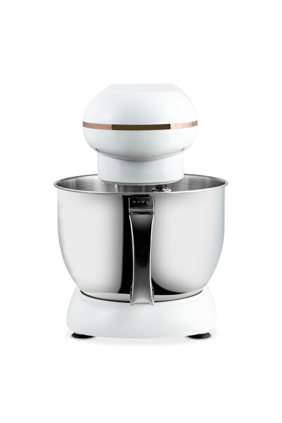 Zass Planetary Mixer Zpsm 21 Rose Gold, 1300 W, 4 L Stainless Steel Bowl, 6 Speeds, Pulse, White