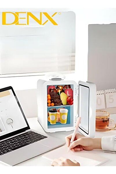 Denx 8l Portable Mini Refrigerator Refrigerator For Storing Hot, Cold Foods, Drinks And Cosmetics Dx2058