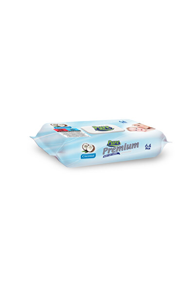 Pure Pure Premium wet wipes with lid, 64pcs/pack
