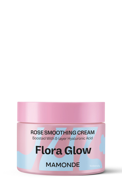 MAMONDE Flora Glow Rose Smoothing Cream - Cildi Pürüzsüz ve Yumuşak Tutan Parlatıcı Gül Peptitli Krem 50ml