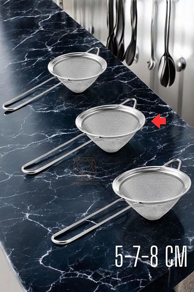 HomeCare Andres 3 Size Stainless Steel Strainer Set715972