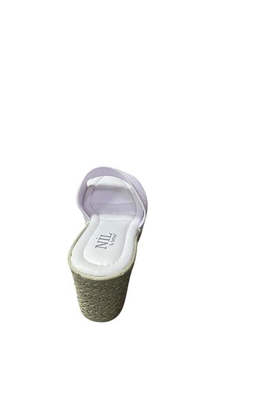 NİL Women's Wedge Heel Knitwear Slippers