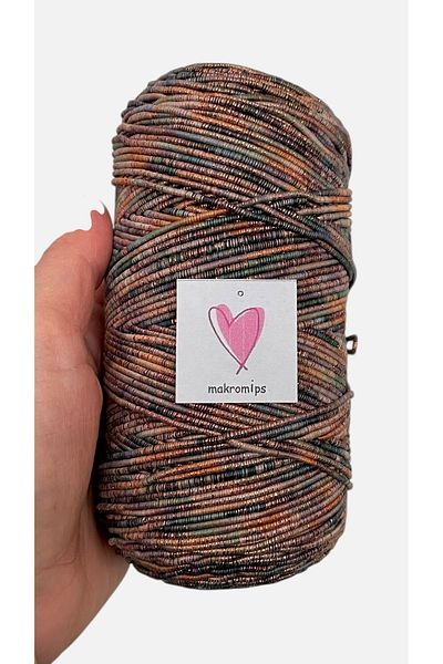 Makromİps Premium 200 Gr Slim Silvery Supra Yarn Macrome Brand Bag Runner American Service Hobby Hand Knitting Yarn
