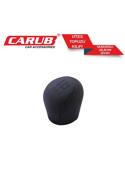 YAVAS OTO Gear Shift Knob Cover Numbered Silicone Black