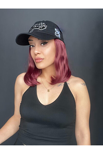 Suzan Peruk Şapkalı Çıtçıt Saç -Komple Takılır.Birebir ürün görselidir.Saçlar şapkaya bitişiktir