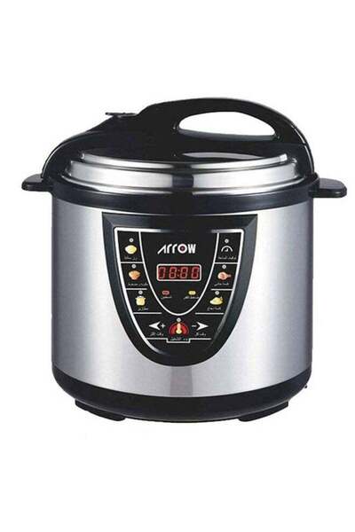 ARROW قدر ضغط كهربائي - ١٢ لتر - ١٦٠٠ واط - هيكل من الفولاذ المقاوم للصدأ