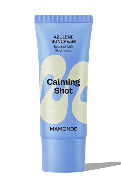 MAMONDE Calming Shot Azulen Sun Cream SPF50+ PA++++ Stres Önleyici Papatya Öz...