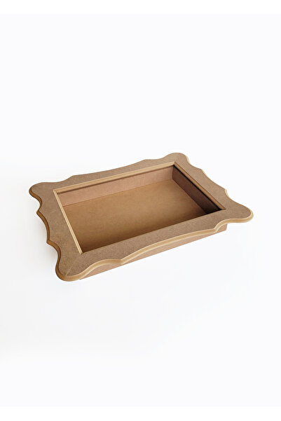 Genel Markalar Ham Mdf, Boyanabilir Cam Takılabilir 45 cm Derin Figürlü Dikdörtgen Tepsi, pano, rölyef tepsi pano