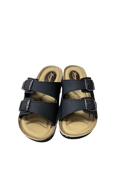 AVOX Women's Flat Sole Double Buckle Slippers