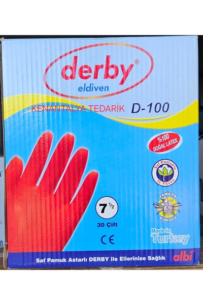 Derby Plastik eldiven koli 30 çift