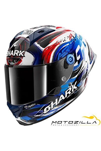 Shark AERON-GP CARBON FIM RACING ZARCO KASK ( +1 SİYAH VİZÖR )