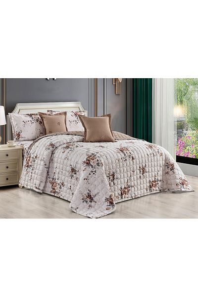 Moon Summer double bed quilt set, light microfiber filling, size 230*250 cm