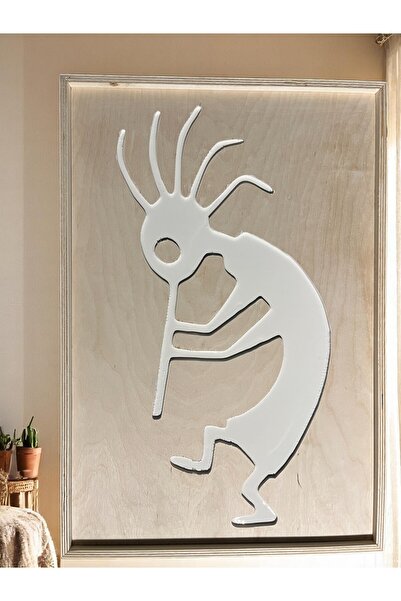CIGILWOOD KOKOPELLI Ahşap Bohem Tablo