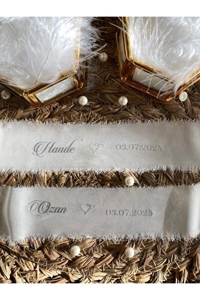 Zen Ahşap Tasarım İsimli Söz ve Nişan Kurdelesi