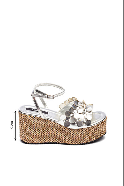 Dedos Women's Straw Sole High Platform Heeled Eva Sandals 2325