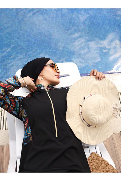 KXSPOR Kx - Hijab Swimsuit-Parachute Full Covered Hijab Swimsuit - Sea and Pool Hijab Swimsuit