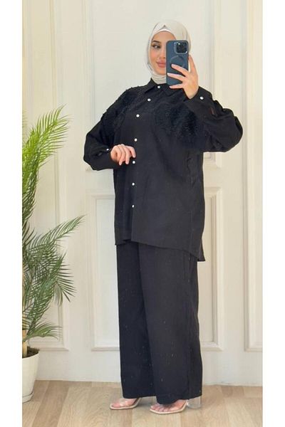 Tebrikler tekstil Women's Stylish and Comfortable Hijab Suit Model G2870