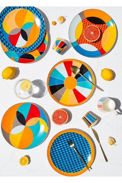 GUNES ZUCCACIYE Shapes Service Plate for 6 People