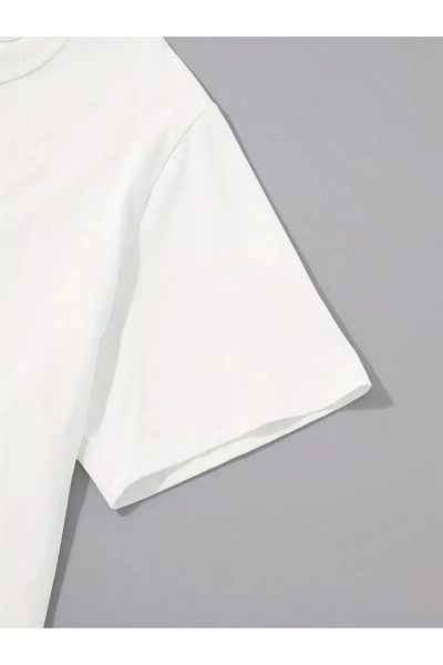 CVS 20/1 Compack Compack Palm Printed Oversize Crew Neck κοντομάνικο μπλουζάκι - Λευκό