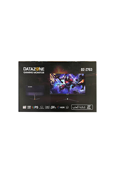 Datazone 27" Gaming PS5 Monitor, FHD IPS, 1ms 165Hz, G-Sync/FreeSync, HDR, HDMI/DP/USB, Speakers, Black