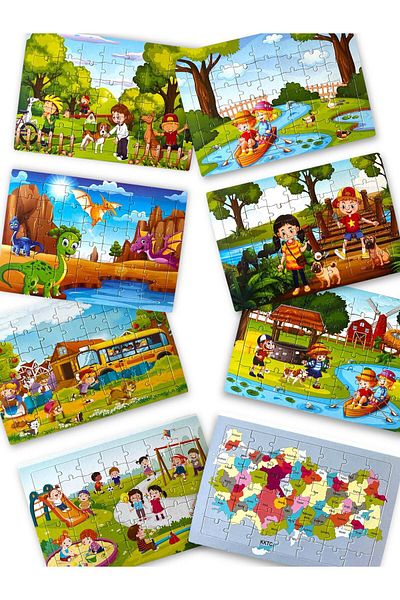 Luzay 1Pc Jigsaw Puzzle Set Intelligence Developer Children's Puzzle Toys 42 Pieces