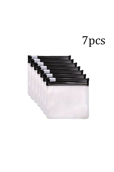 Choice 7 قطع سوداء، 7 أكياس حبوب، مجموعة أكياس حبوب قابلة لإعادة الاستخدام بس...