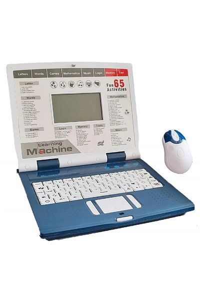 Picodino Laptop interactiv cu mousse, 65 functii, limba engleza, Albastru