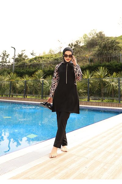 KXSPOR Kx - Hijab Swimsuit-Parachute Full Covered Hijab Swimsuit - Sea and Pool Hijab Swimsuit