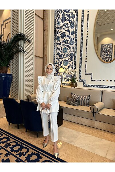 SSDESİNG Λευκό Ροζά Διπλό Σετ