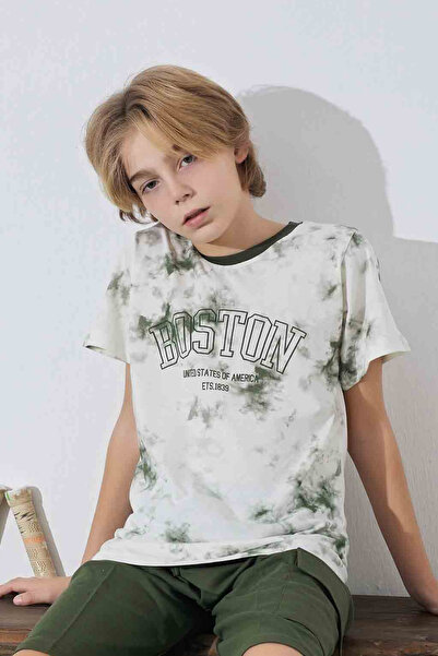 Tarık Tricou Boston pentru bărbați, tricou, cu fundul din țesătură, set de pijamale cu gâtul turn-3950