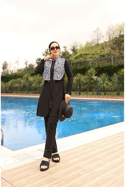 KXSPOR Kx - Hijab Swimsuit-Parachute Full Covered Hijab Swimsuit - Sea and Pool Hijab Swimsuit