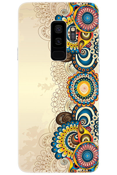 Ceppare Samsung Galaxy S9 PLUS (SM-G965F) Uyumlu Kılıf Silikon Dekoratif Çiçe...