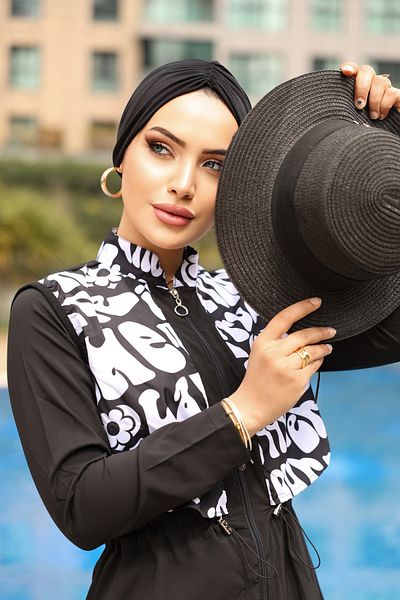 KXSPOR Hijab Swimsuit-Parachute Full Covered Hijab Swimsuit - Sea and Pool Hijab Swimsuit
