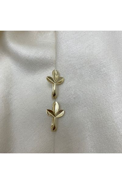 Piaro Collection Leaf Hoop Earrings