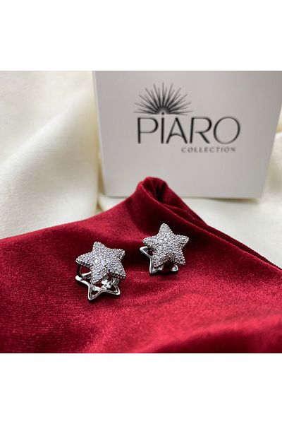 Piaro Collection Star Model Stone Earrings